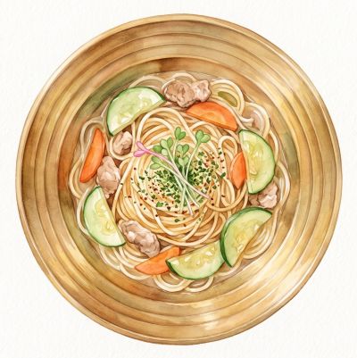 豚プルコギパスタ