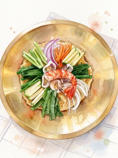 海鮮野菜チヂミ